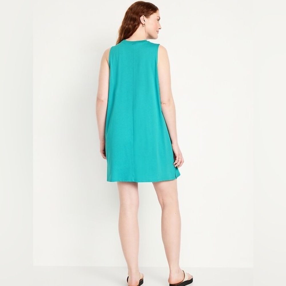 Old Navy Teal Shift Tank Dress – Size 4X - Picture 2 of 9